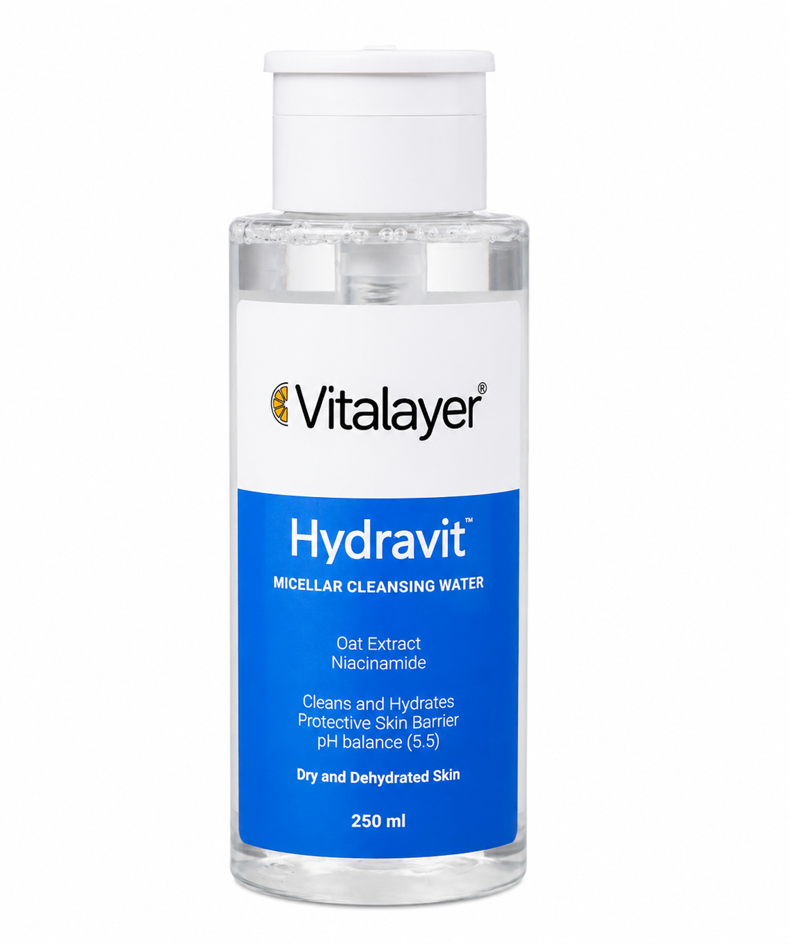 محلول پاک کننده آرایش ویتالیر مدل Hydravit حجم 250 میلی‌لیتر