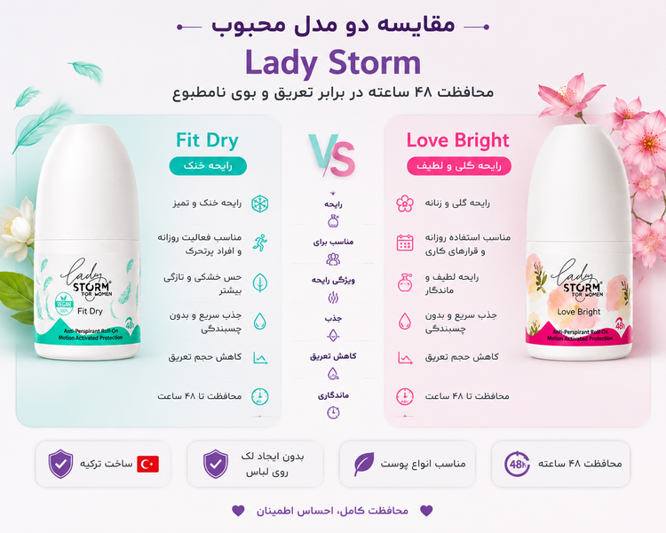 تفاوت مام استورم صورتی و سبز