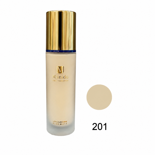 کرم پودر مانیداPure Matt با SPF30، پوشش بالا، ماندگاری طولانی، حاوی ویتامین E، روغن آرگان و عصاره آلوئهورا