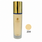 کرم پودر مایع منیدا مدل Pure Matt شماره 204 با SPF30، پوشانندگی بالا، ماندگاری طولانی، حاوی ویتامین E، روغن آرگان و عصاره آلوئهورا