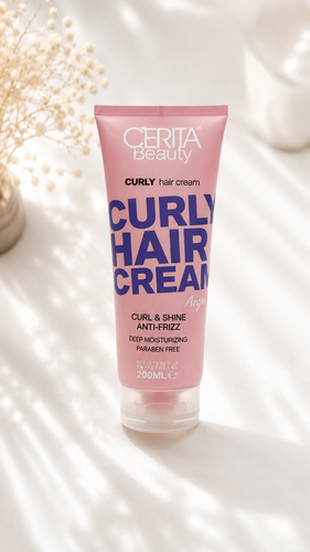 کرم مو فر Cerita Beauty مدل Curly Hair Cream حجم 200 میلیلیتر